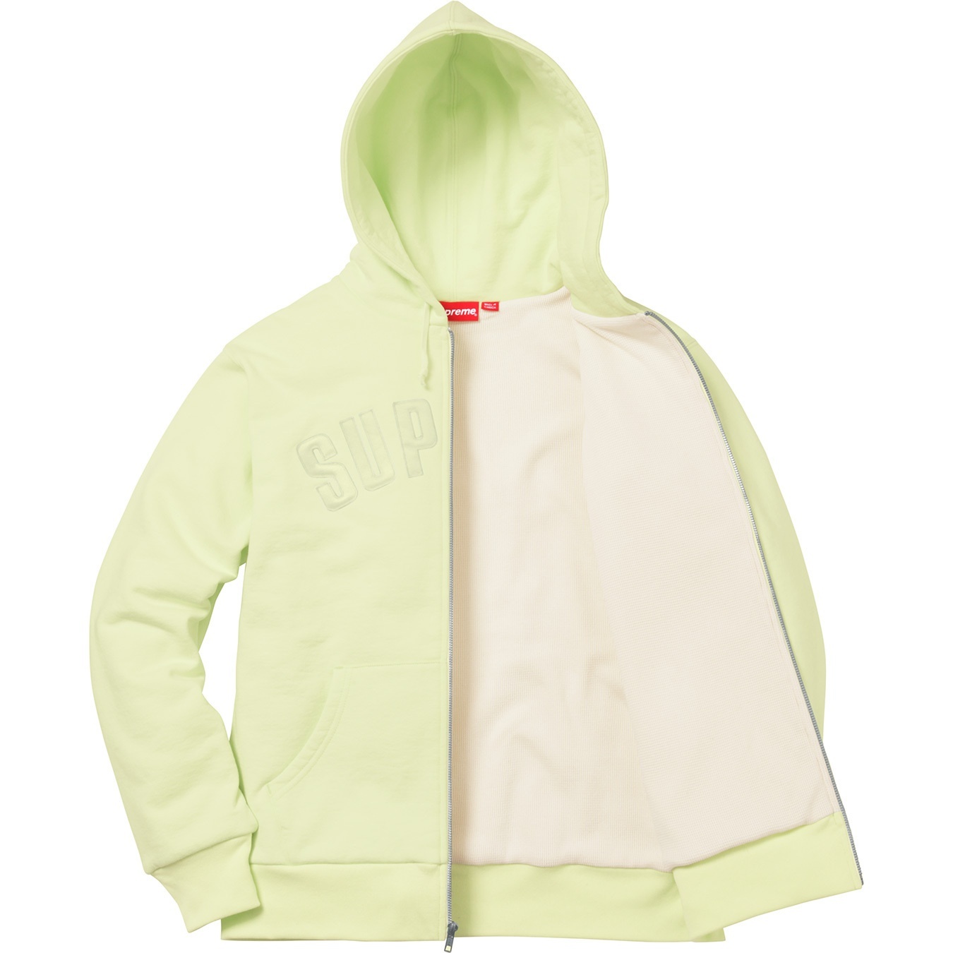 Arc Logo Thermal Zip Up Sweatshirt view 6